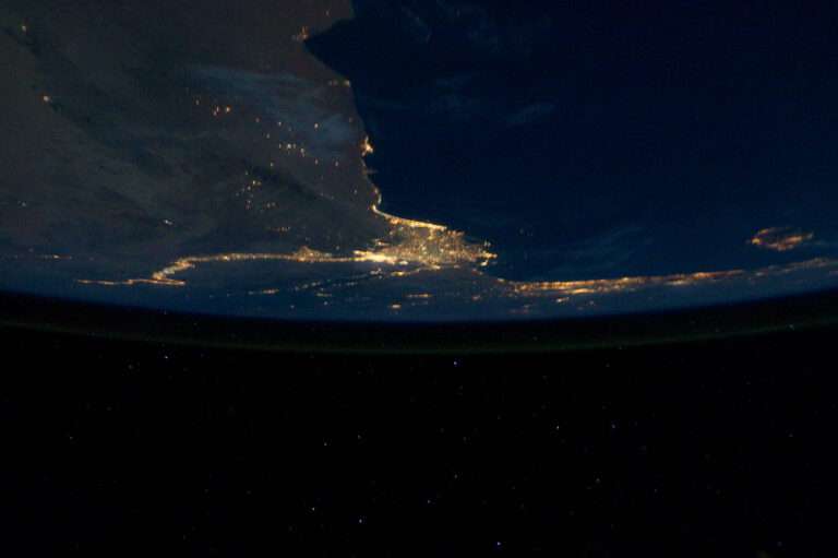 Nile River Delta, Mediterranean Sea (NASA, International Space Station, 08/18/11)