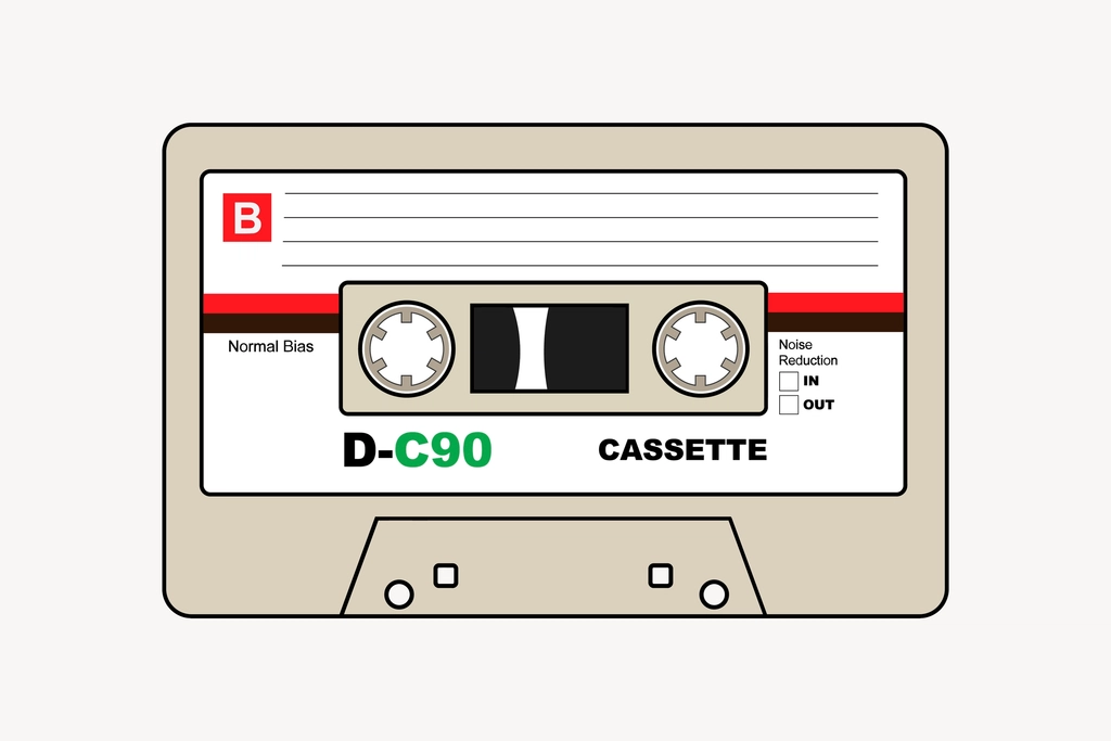 Cassette tape illustration